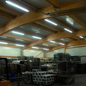 Tragschiene Lichtband 58W ws Kabelrinne m.Kabelrin 3-längig f.Kabelrinne
