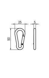 Karabinerhaken gr ST