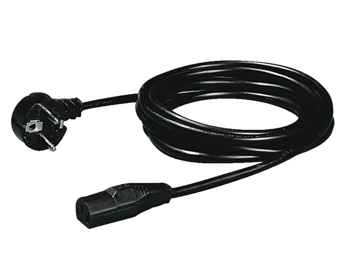 Netzanschlussleitung CMC 1,8m 3x1qmm sw Schutzkontaktstecker CEE 7/4 (Typ F)
