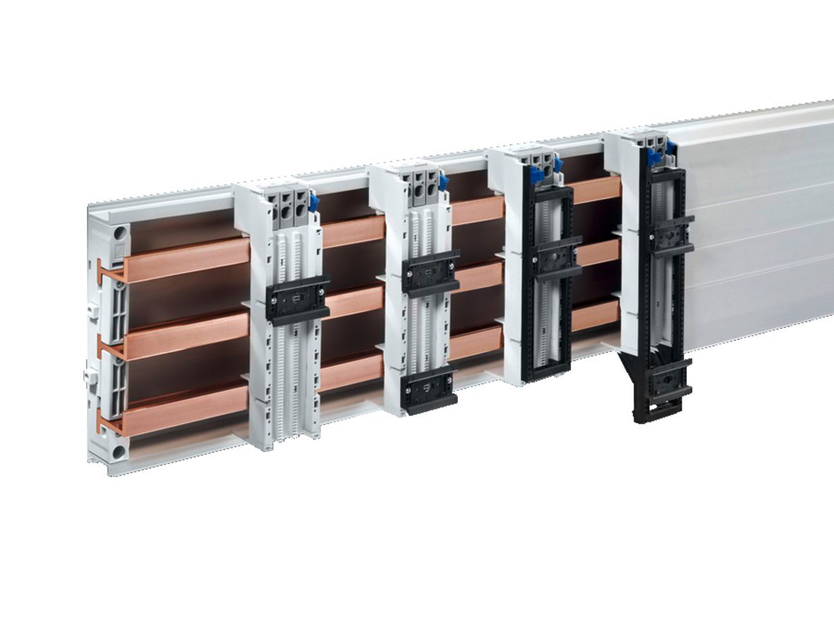 Sammelschienenadapter RiLine Abst=60mm Rundleiter 65A 5-10mm 55mm