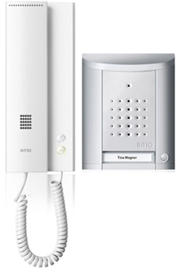 Türsprech-Set Bus Entravox 2xTeiln AP/AP Aufputz/Aufputz si ws 1LS