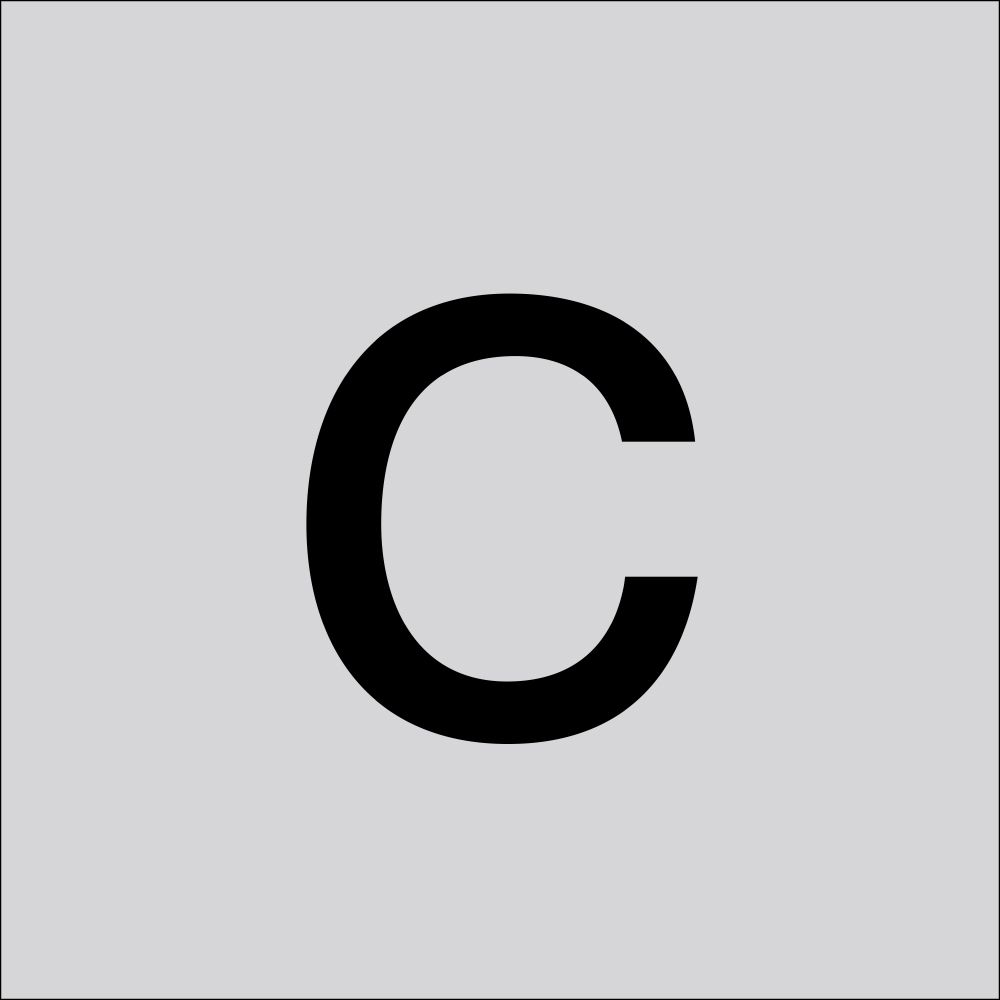 Kleinbuchstabe C sw H100mm