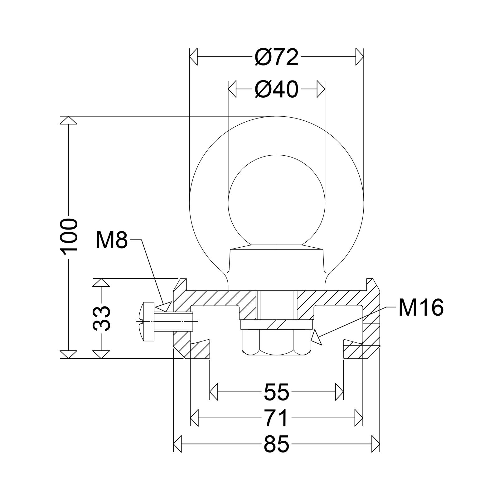 Befestigungsset edst L36mm B20mm