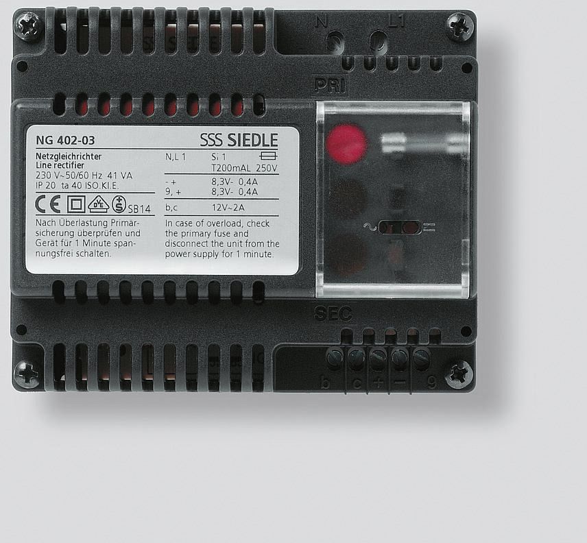 Lade-Netzteil Türstat 8,3 DC Mehrdr IP20 Außenstation 8,3V