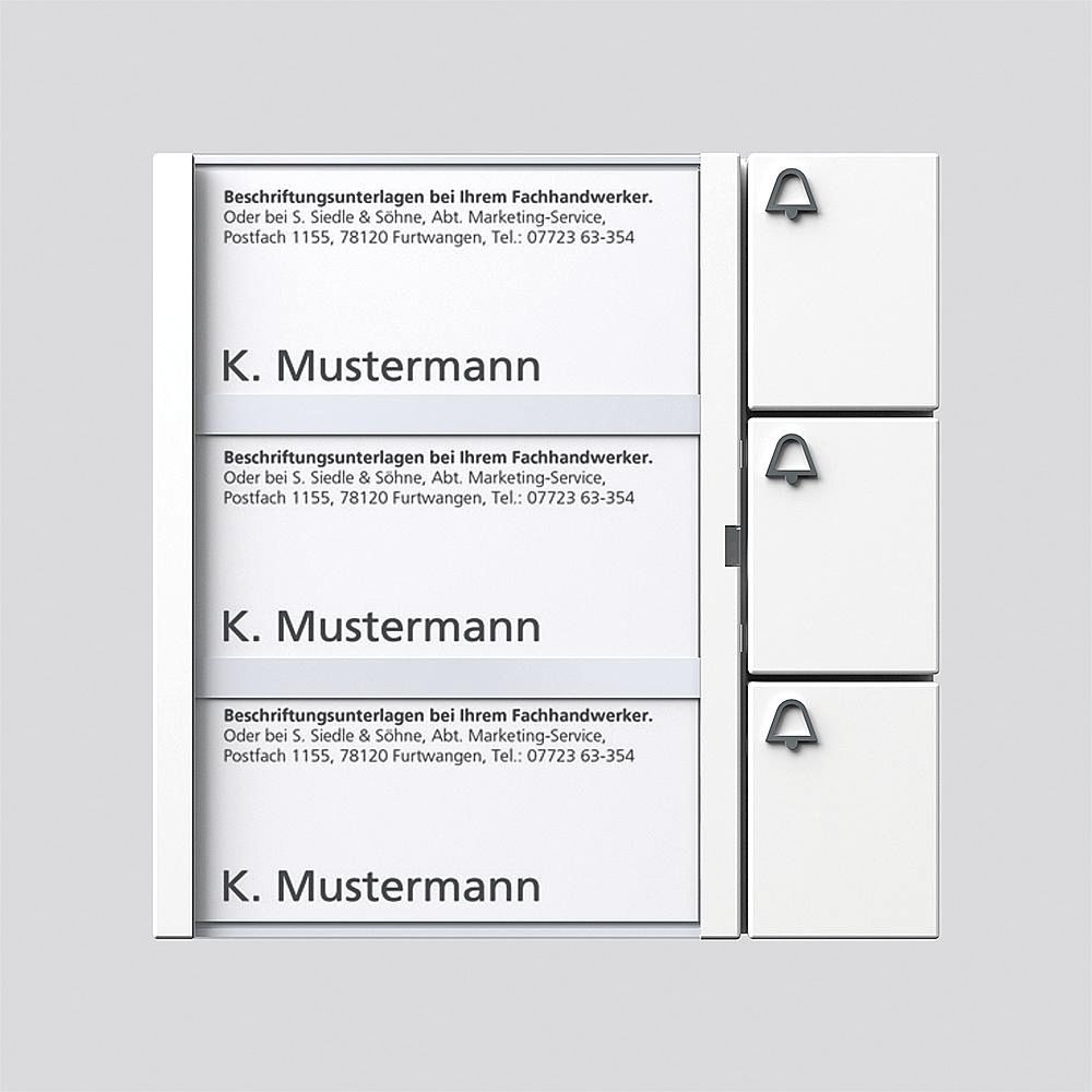 Tastenmodul Bus 3RT ws 99x99x27mm