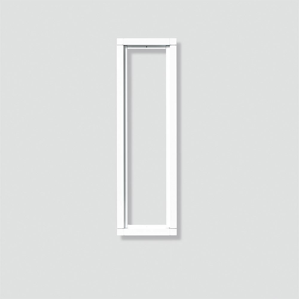 Rahmen-Türstation 4f UP ws Alu 431x131x15mm