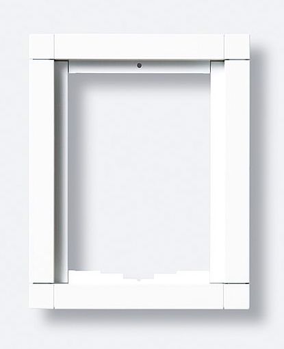 Rahmen-Türstation 1f UP ws Alu 131x163x15mm