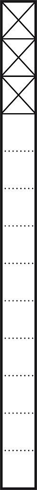 Kommunikations-Säule Alu freisteh ws 3mod 211x1344x230mm 230 V-Integration