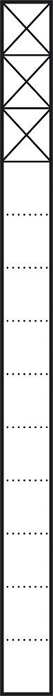 Kommunikations-Säule Alu freisteh ws 3mod 211x1344x230mm 230 V-Integration