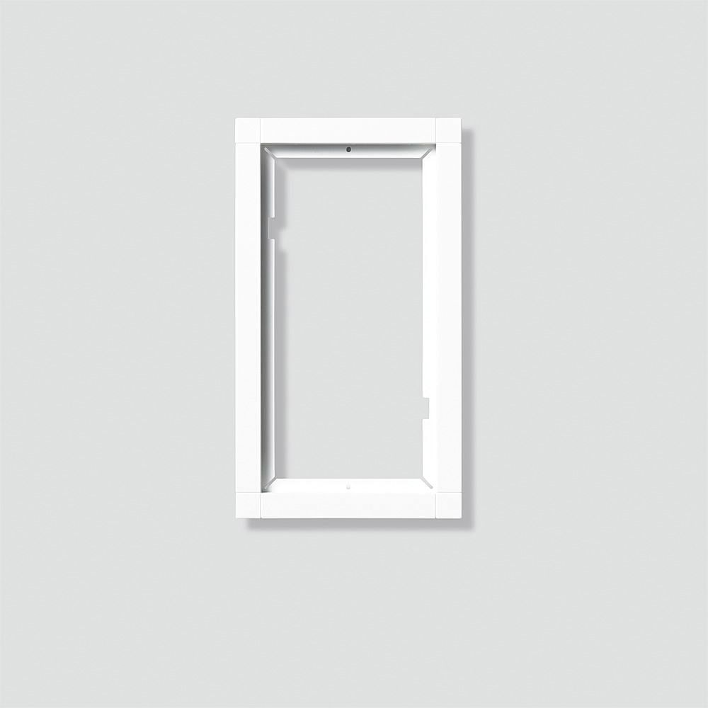 Rahmen-Türstation 2f UP ws Alu 231x131x15mm