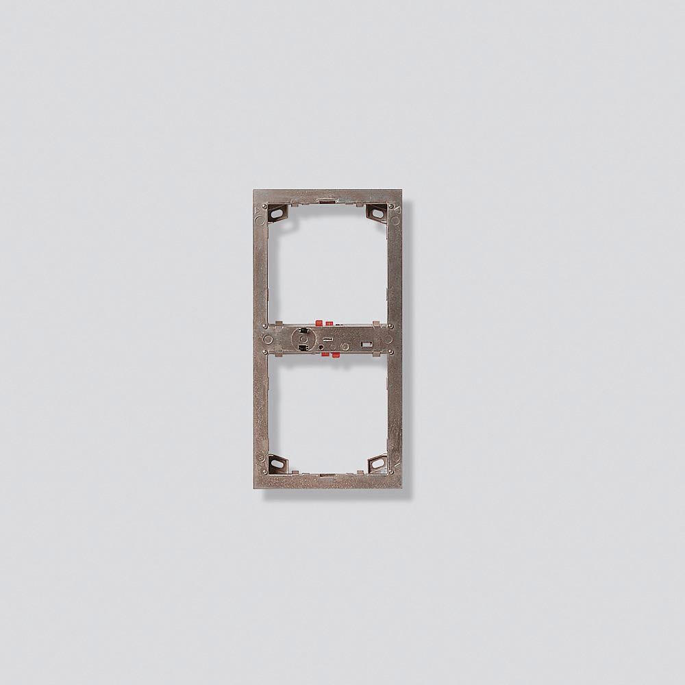 Rahmen-Türstation 2f UP ms Zink messing 99,5x199,5x17mm