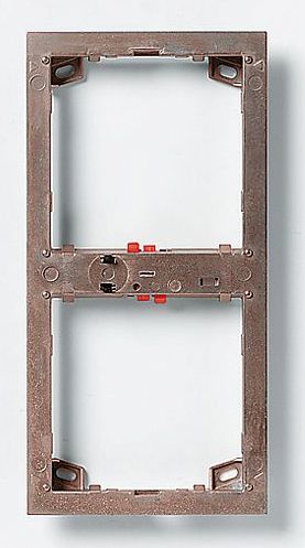 Rahmen-Türstation 2f UP ms Zink messing 99,5x199,5x17mm