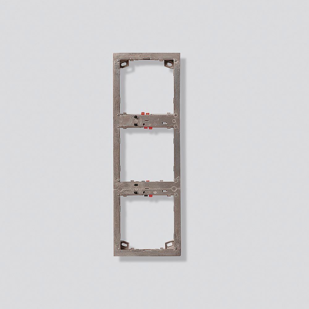 Rahmen-Türstation 3f UP ms Zink messing 99,5x299,5x17mm