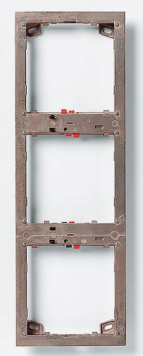 Rahmen-Türstation 3f UP ms Zink messing 99,5x299,5x17mm