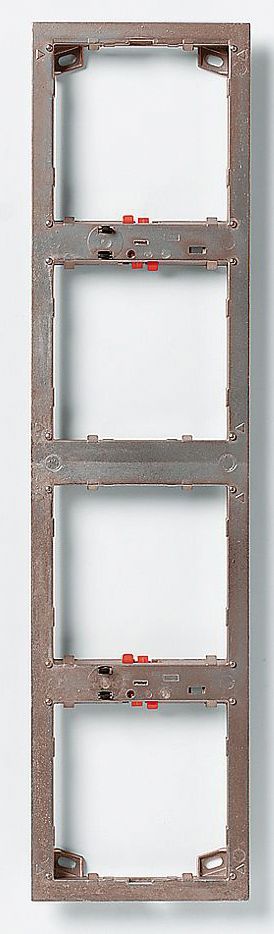 Rahmen-Türstation 4f UP ms Zink messing 99,5x399,5x17mm