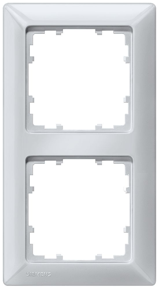 Rahmen 2f alu glz DELTAline Kst Thermopl Unterputzmontage