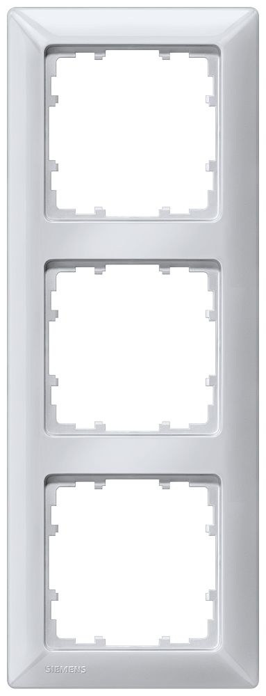 Rahmen 3f alu glz DELTAline Kst Thermopl Unterputzmontage