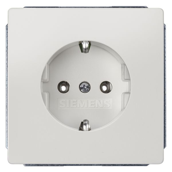 Steckdose 1f ti-ws glz DELTAstyle UP IP20 titanweiß