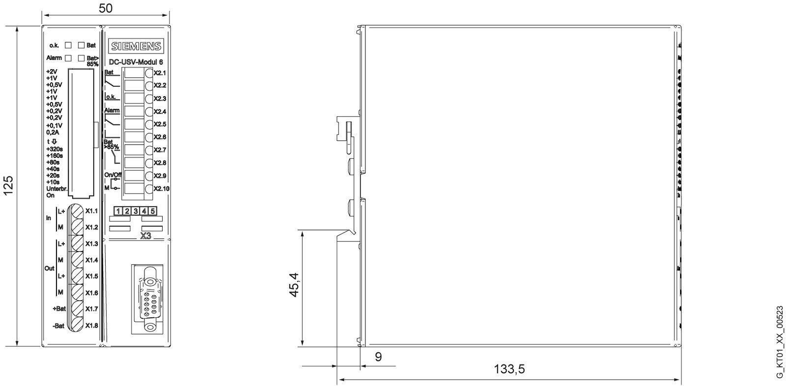 USV REG Offline 144VA 22-29V 50x125x125mm
