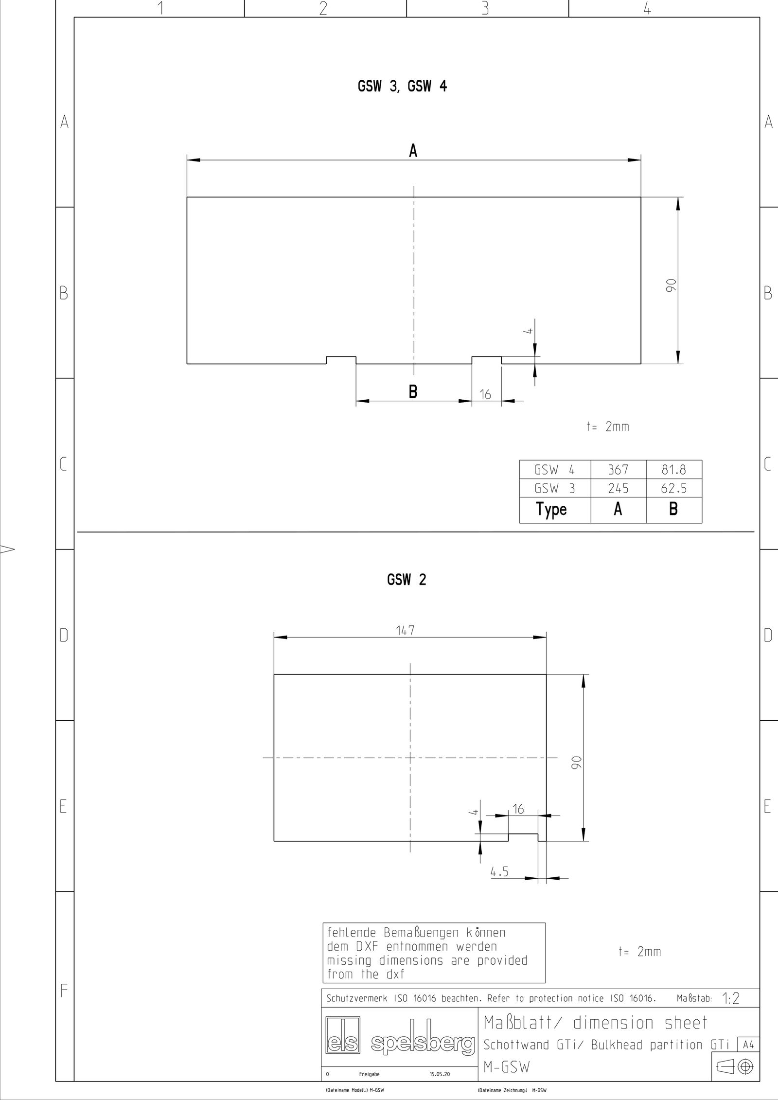 Trennwand Schrank Kst 90mm 90mm RAL7035