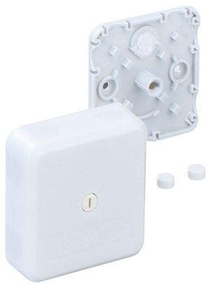 Abzweigdose IP30 2,5qmm 78x78x27mm ws Kst Wand/Decke hfr