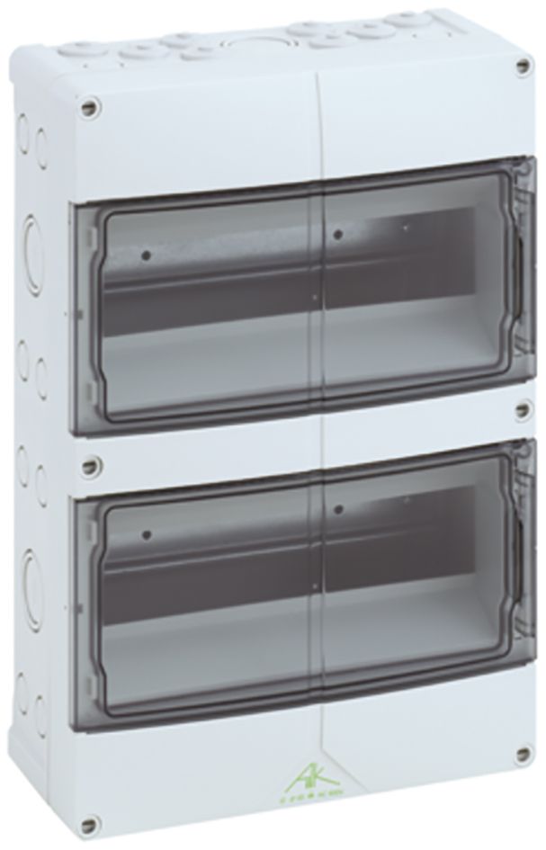 Kleinverteiler AP 2x12TE Kst IP65 REG 250x122x370mm