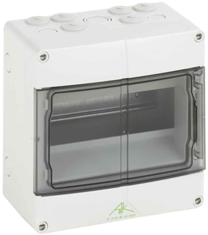 Kleinverteiler AP 1x9TE Kst IP65 REG 200x122x200mm
