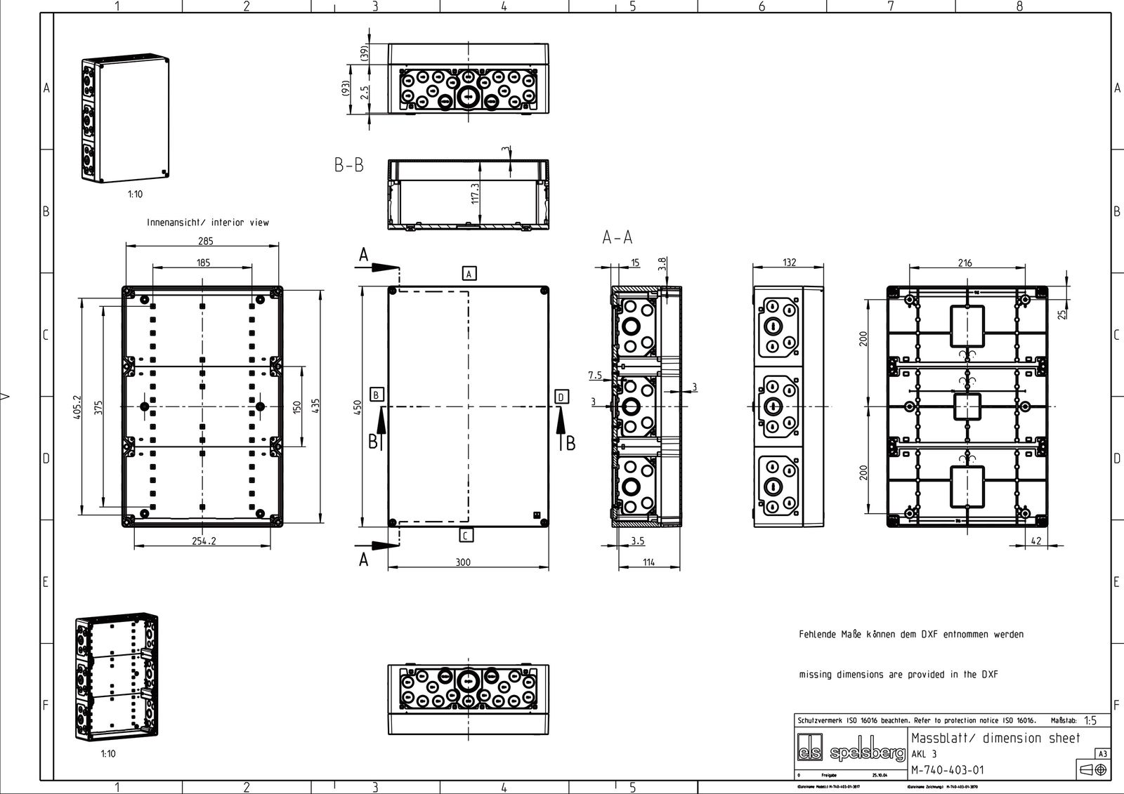 Leergehäuse Kst IP65 B300xH450xT132mm geschl