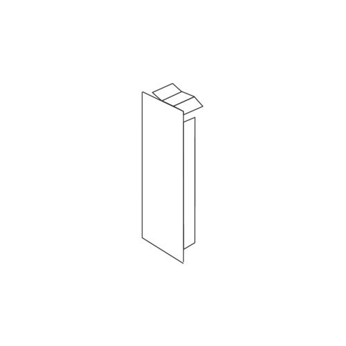 Endstück LF-K 110x60mm li/re Kst hfr lgr RAL7035 unbeh
