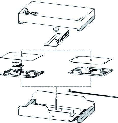 LWL-Spleißbox Metall IP20 Getrennte abschl