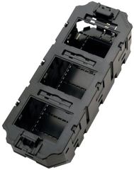 Gerätebecher 3f PA 219x76x36mm schraub Polyamid (PA) 2Zugentl 6Einf