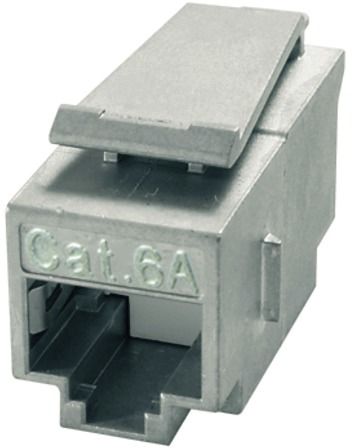 Modular-Kupplung 6 RJ45/RJ12 Schirm ger Buchse/Buchse einrasten