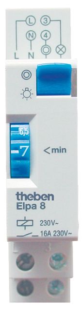 Treppenlichtzeitschalter TLZ REG mech 230VAC 3/4Leiter nachschaltb 1TE