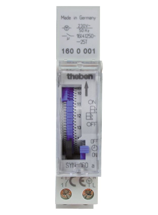 Schaltuhr mech 230VAC REG 1kan Schließ 24h 24 h Programm 1TE