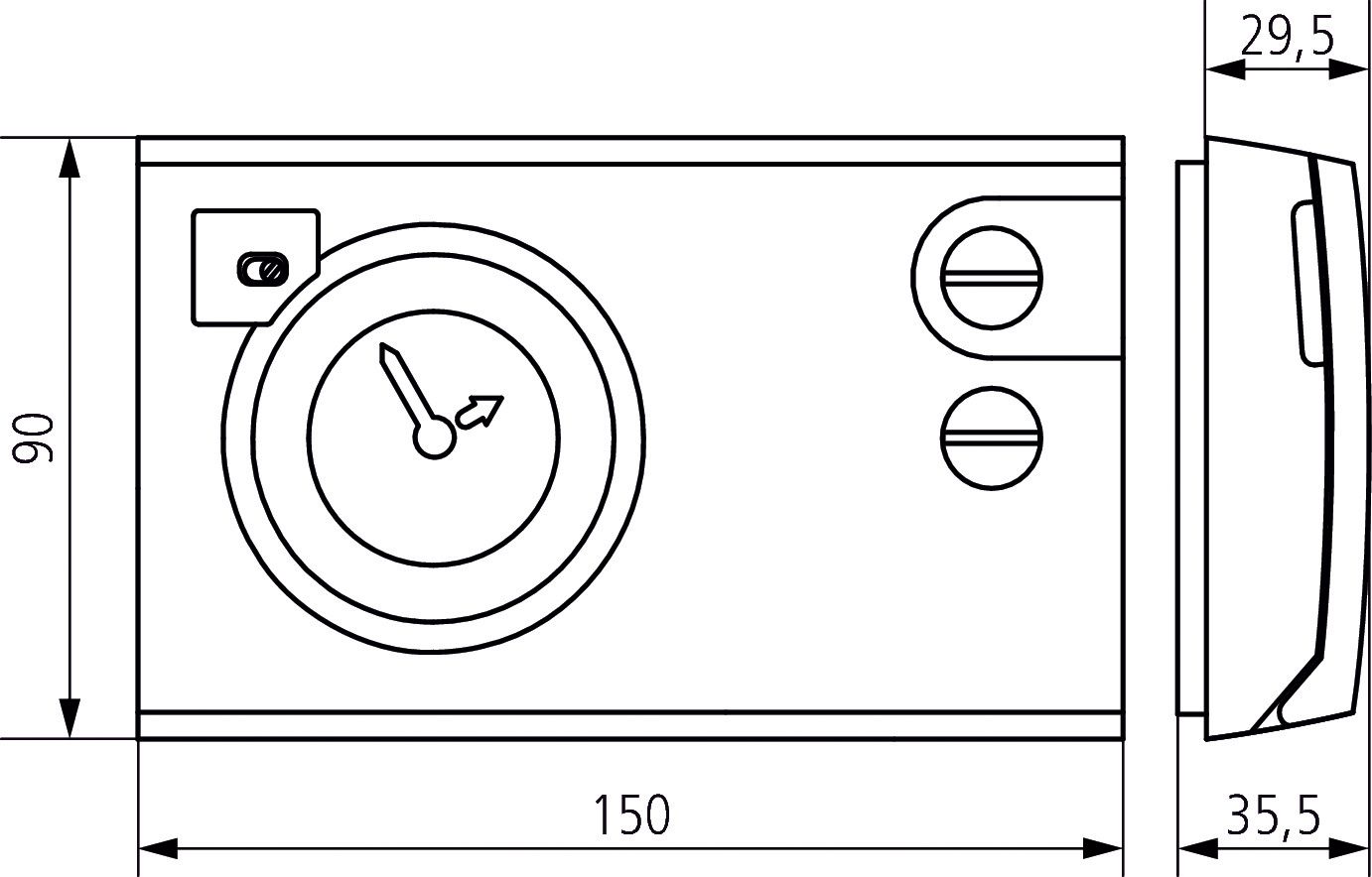 Raumthermostat 230V 6A Wechsler IP20