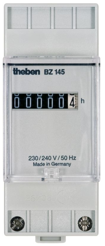 Betriebsstundenzähler analog REG AC 230V 99999h IP65 netzsync