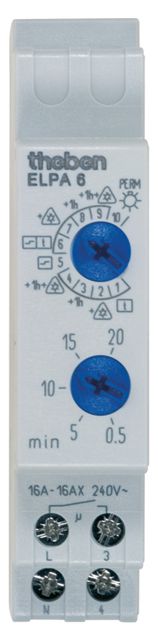 Treppenlichtzeitschalter TLZ REG 1TE elektr.Multifunkt 220-240VAC 3/4Leiter