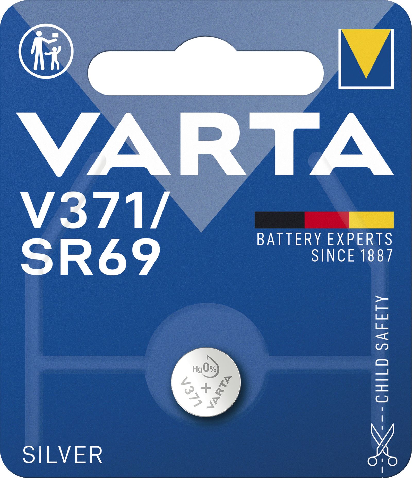 Batterie Knopfzelle 1,55V RW315/SR920SW SR69 44mAh Silberoxid Ø9,5x2,1mm