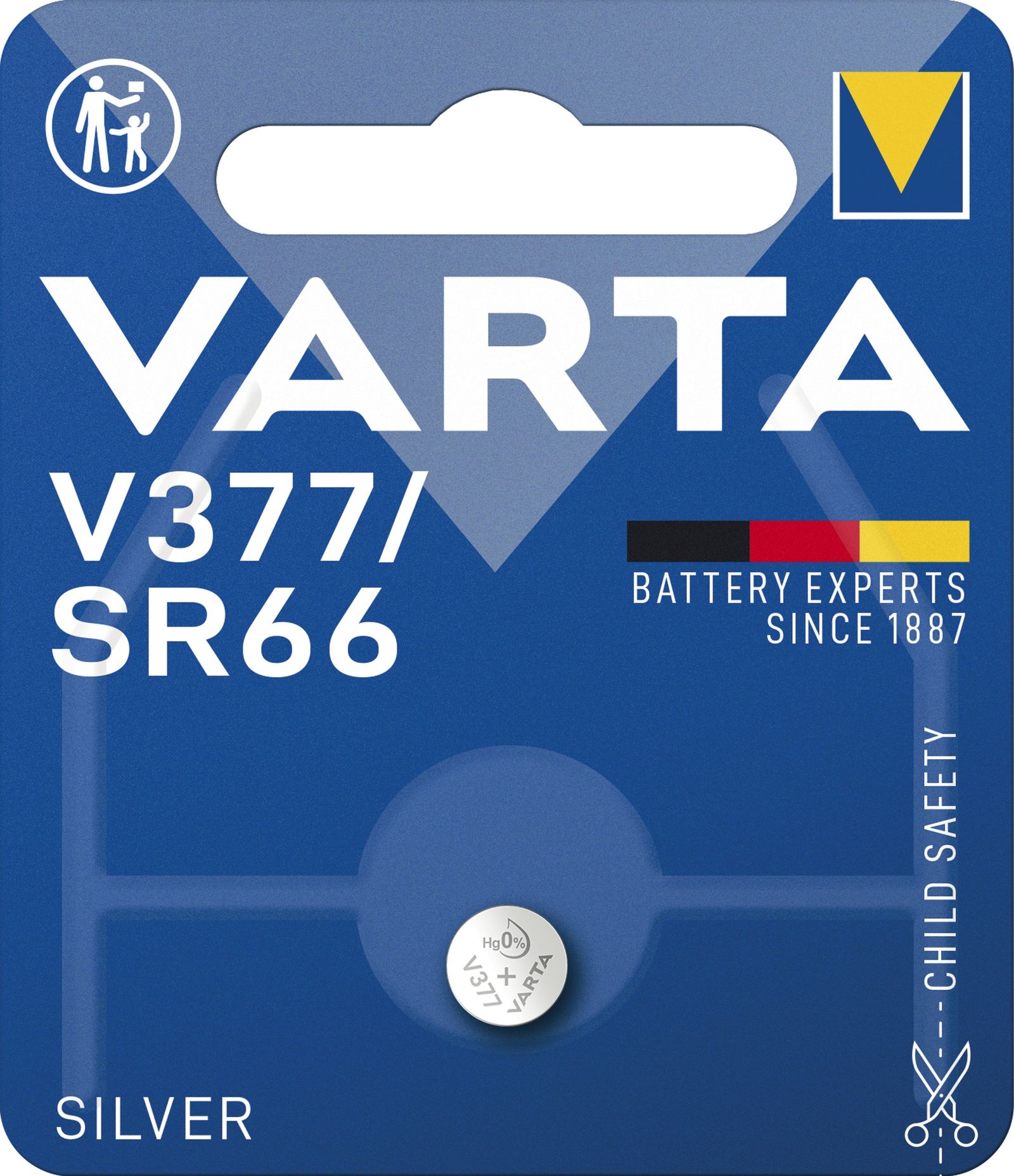 Batterie Knopfzelle 1,55V RW329/SR626SW SR66 27mAh Silberoxid Ø6,8x2,6mm