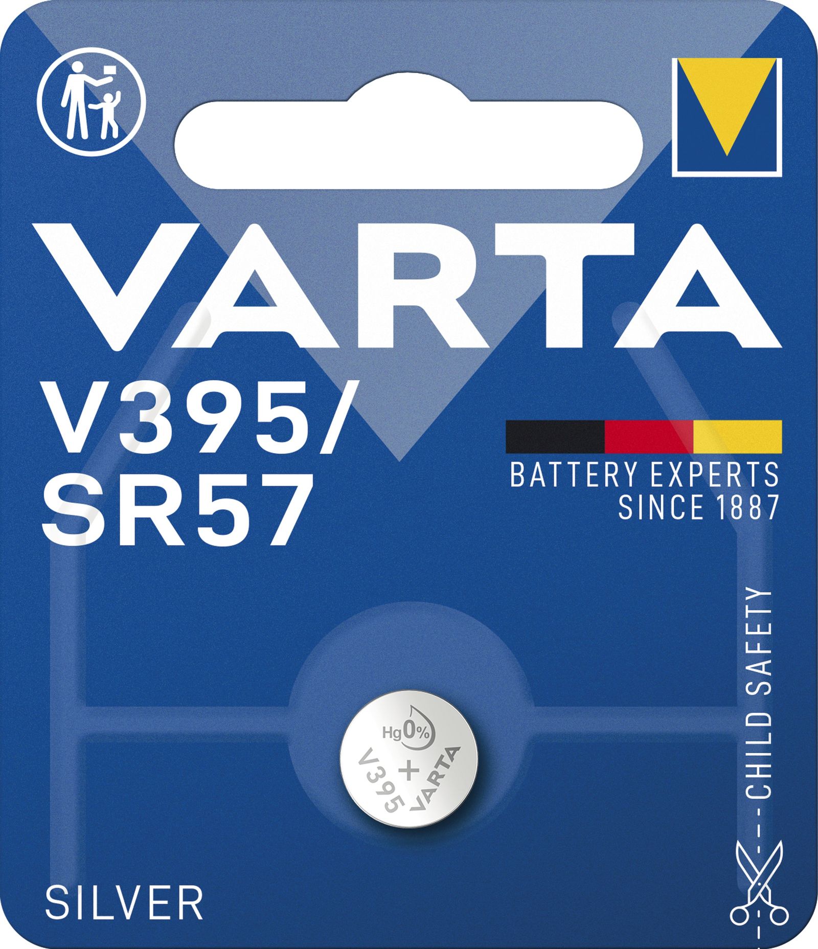 Batterie Knopfzelle 1,55V RW313/SR927SW SR57 42mAh Silberoxid Ø9,5x2,7mm