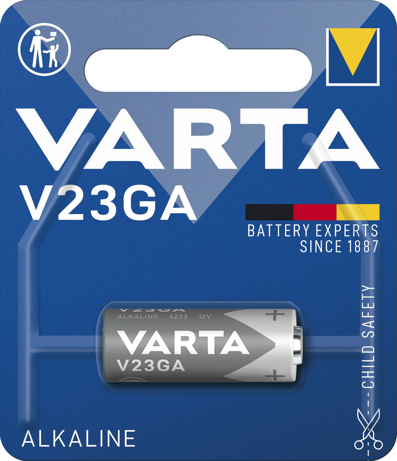 Batterie 23A 12V AL-MN 12V 50mAh AL-MN Ø10,3x28,5mm
