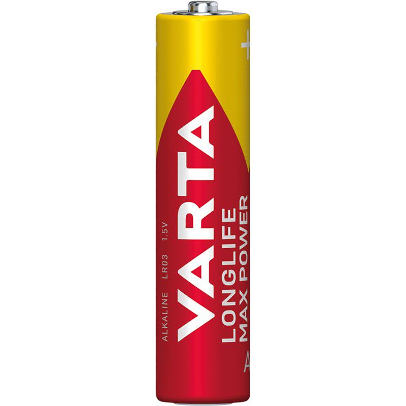 Batterie Micro 1,5V Longlife MAX POWER AAA/AM4 LR03 1220mAh AL-MN Ø10,5x44,5mm