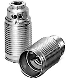 Edisonfassung ms E14 M10x1 ST Schraubbef messing M10 x 1,0