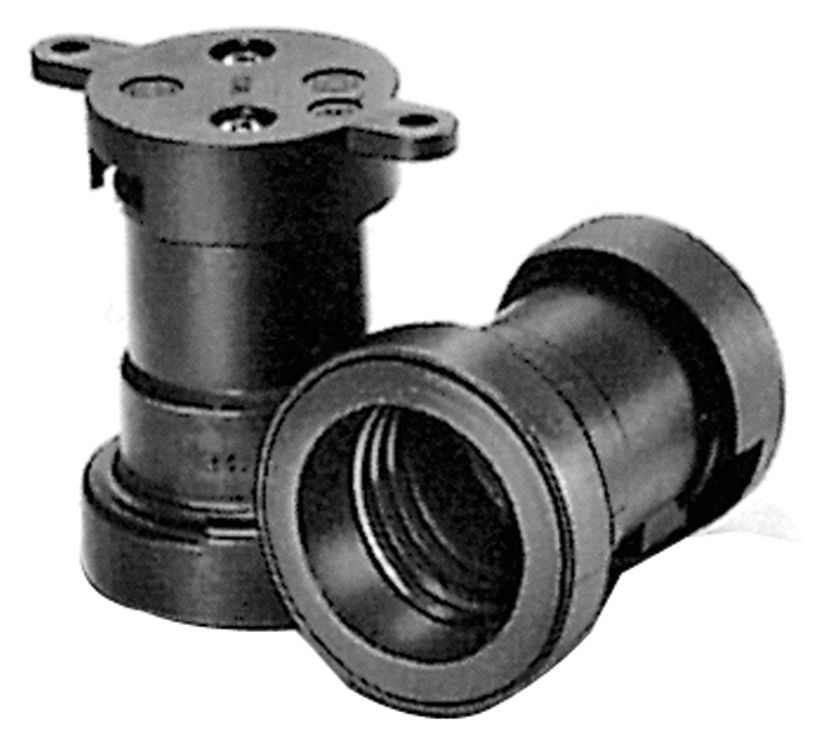 Illuminationsfassung sw E27 Kst Schraubbef