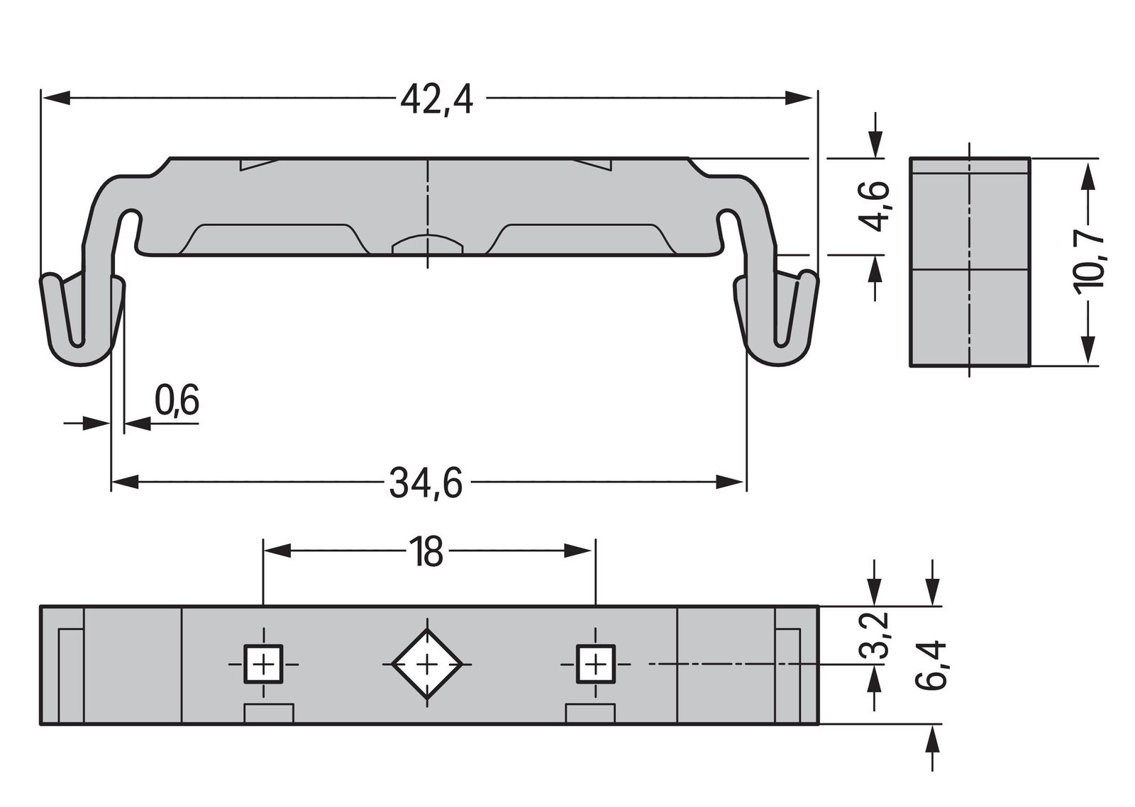 Montagefuß Serie 209