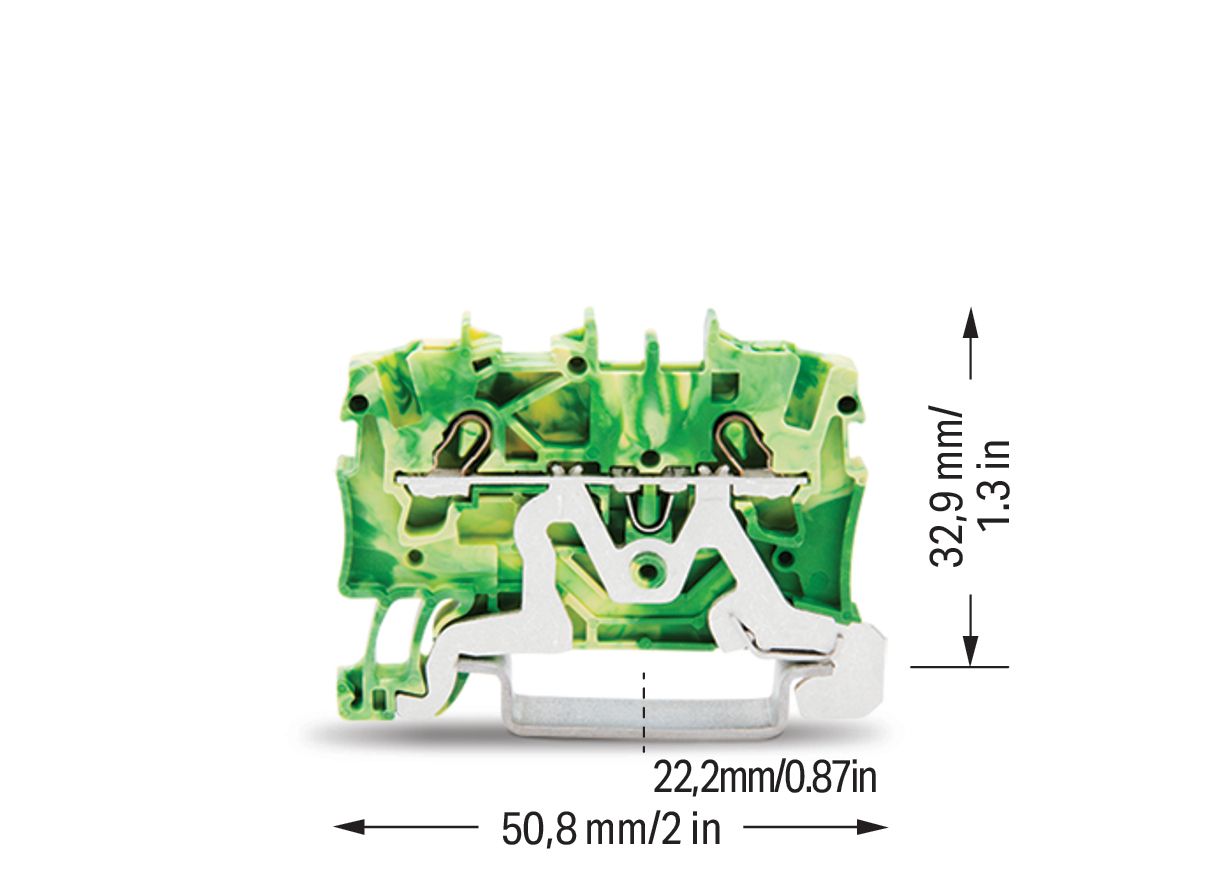 Schutzleiter-Reihenklemme Serie 2001 0,25-2,5qmm gn/ge 1Etage APL_erf.