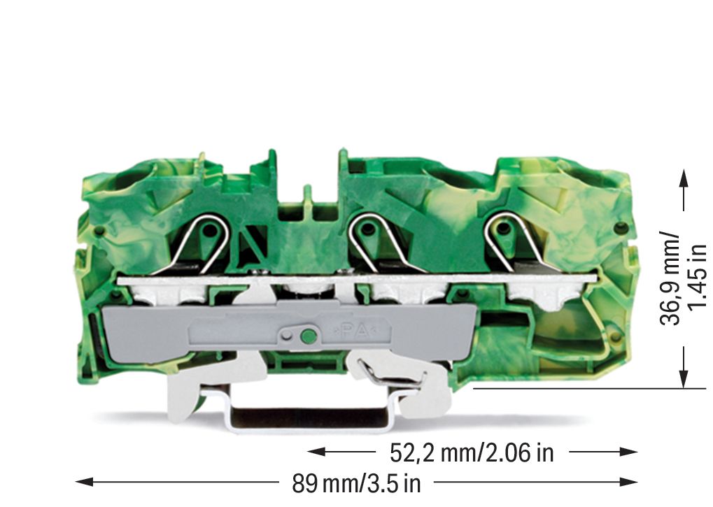 Schutzleiter-Reihenklemme Serie 2010 0,5-16qmm gn/ge 1Etage APL_erf.