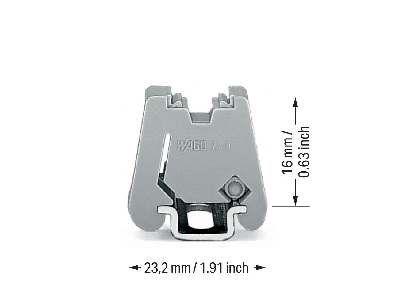 Endklammer/halter Kst Serie 249 TS15 Hutschiene TH15 schraublos