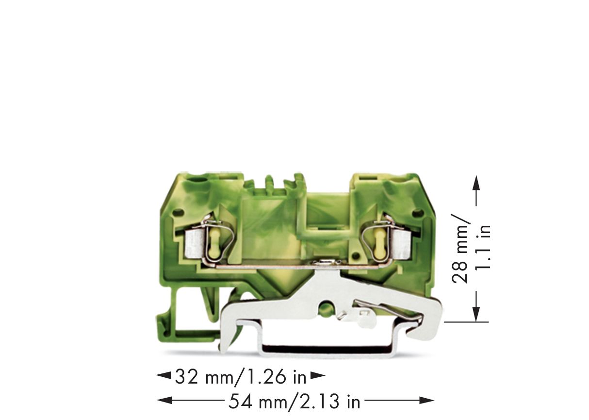 Schutzleiter-Reihenklemme Serie 280 0,25-2,5qmm gn/ge 1Etage APL_erf.