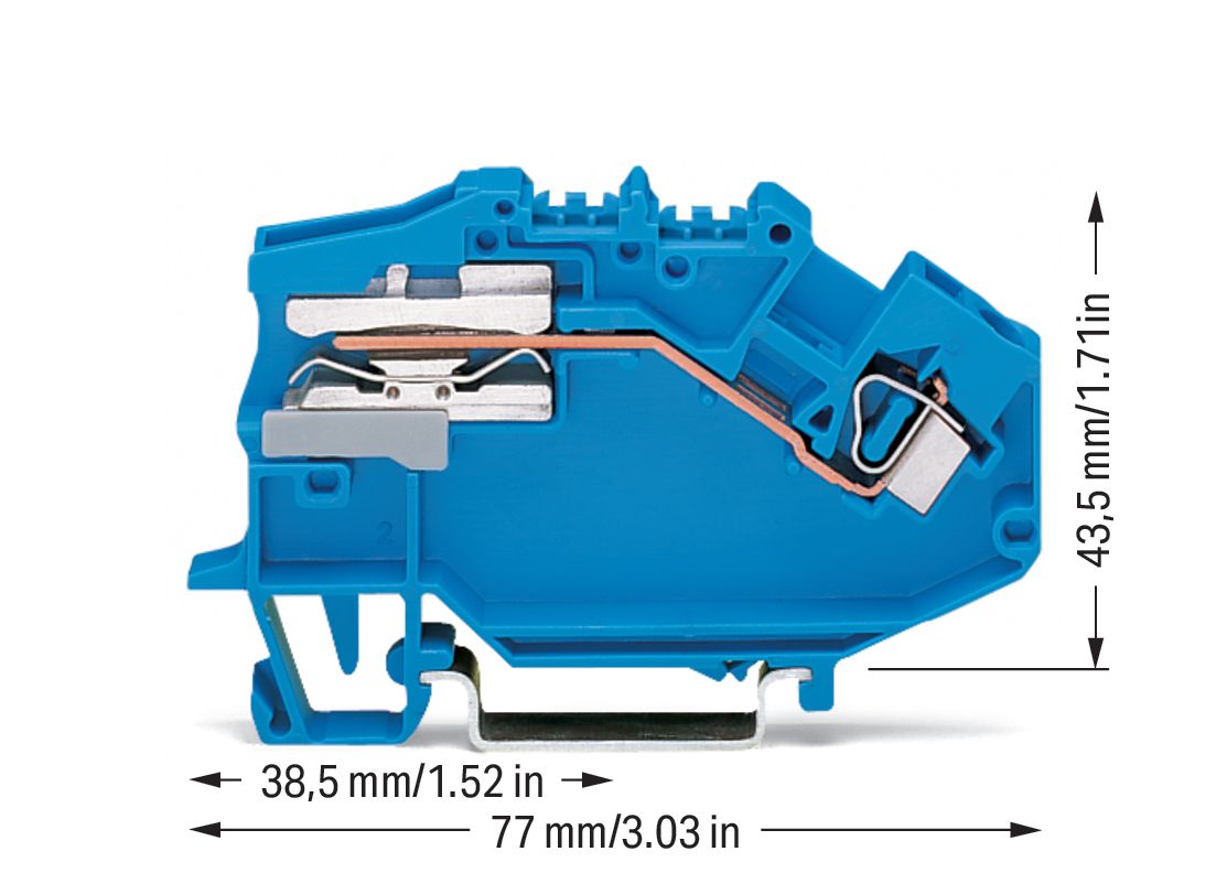 Trennreihenklemme bl Serie 781 0,08-4qmm 32A 1Etage APL_erf.
